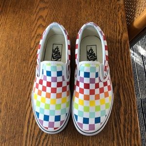 Vans Checkerboard Classic Slip-On - Rainbow